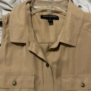 Banana republic button-down shirt, dress.